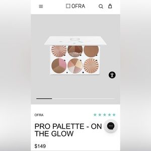 💕 NIB OFRA On the Glow Pro bronzer palette